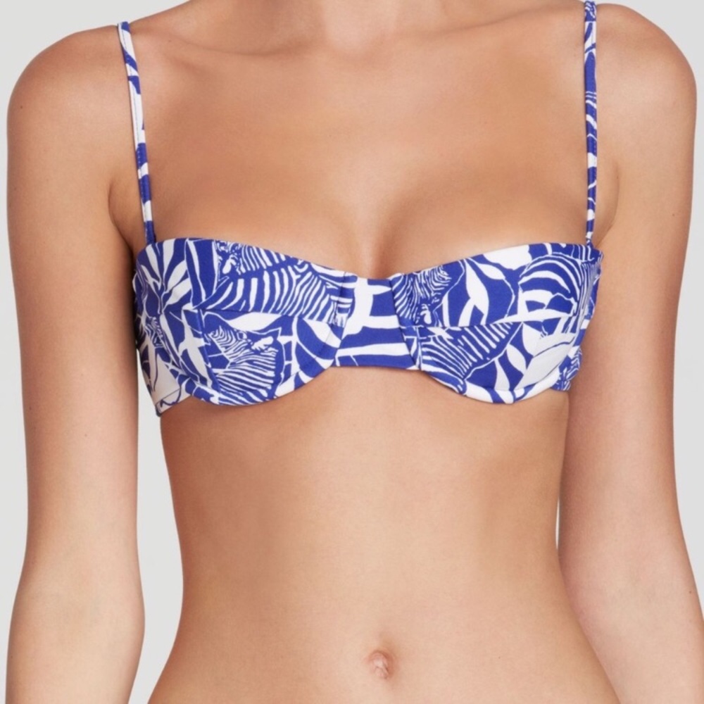 - Milly Sz L Cabana Strapless Underwire Bikini Top! NEW!